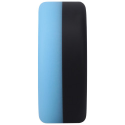 RockSolid by Doc Johnson Cockring Phosphorescent The Big O 32 mm Noir-Bleu ciel